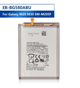 Samsung Galaxy M20 Batarya M205F EB-BG580ABU Uyumlu Yedek Batarya