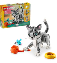 LEGO Creator 3’ü 1 Arada Oyunbaz Kedi 31163-8 Yaş ve Üzeri Çocuklar için Köpek veya Güvercin Figürün (Çok Renkli)