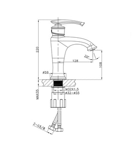 FM-1115 Antik Lavabo Bataryası