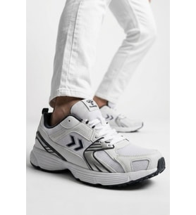 Hummel Dar Kalıp Beyaz-Lacivert Fileli Hafif Unisex Yürüyüş ve Spor Ayakkabı 900911 Hml Performance 930