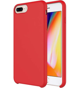 Buff iPhone 8 Plus / 7 Plus ile Uyumlu Rubber Fit Kılıf Red (Kırmızı)