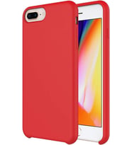 Buff iPhone 8 Plus / 7 Plus ile Uyumlu Rubber Fit Kılıf Red (Kırmızı)