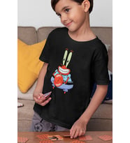 Unisex Patrick Baskılı Süngerbob Çizgi Film Çocuk Tişört (1-12 YAŞ)