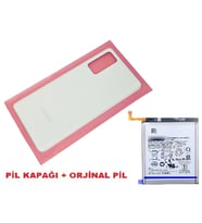 Tkgz Samsung Galaxy S20 FE Arka Pil Batarya Kapağı + PİL (CAM) BEYAZ