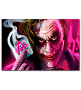 Cakatablo Anarşist Kartı İle Joker Görseli MDF Tablo