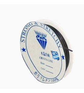 Esnek Misina İp Lastik 1 MM (50 Metre)  Siyah
