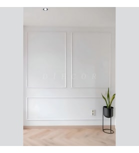 Dekoratif Boyanabilir Montaja Hazır 2.5cm Etkileyici Duvar Çıtası Tasarımı