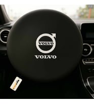 Volvo Marka Araba Direksiyon Kılıfı Siyah  Direksiyon Koruyucu Penye Kumaş Kaplama