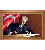 ALTIN ÇERÇEVELİ PASPARTULU TABLO CR1107