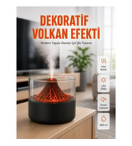 Mey İthalat® Volkanik Tasarımlı LED Işıklı Ultrasonik Nemlendirici