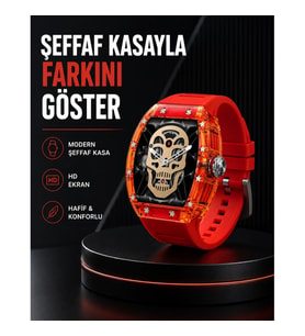 Mey İthalat® Geniş Ekranlı Akıllı Saat Şık ve Modern Tasarım Yeni Nesil