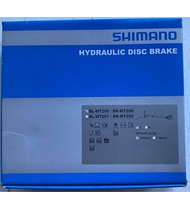 SHIMANO Fren (Kit) BRMT200KITMT200 Sol / ön Kanatsız resin Post monte maşa için adaptörsüz 1000 (siyah)