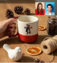 Kişiye Özel Karikatürlü Cool Sevgililer Kupa Bardak Pro Sevgililer Günü Hediyesi
