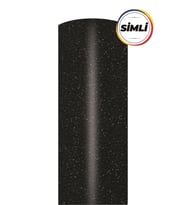 Parlak Simli Siyah Yapışkanlı Folyo 152 Cm x 1 mt