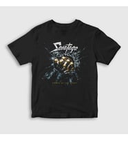 Presmono Unisex Çocuk Siyah Power Of The Night Savatage T-Shirt 551108tt