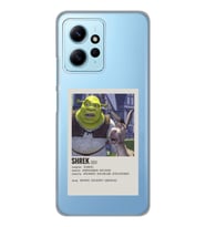 Redmi Note 12 4G Uyumlu Shrek Minimalsit Poster Desenli Şeffaf Telefon Kılıfı