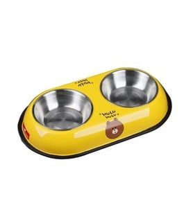 MAXİ LİFE İKİLİ ÇELİK MAMA KABI 34,5 CM