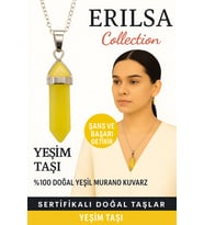Sertifikalı Çivi Model Yeşim Taşı Doğal Taş Kolye – Şans ve Başarı Getiren Taş (Çok Renkli)
