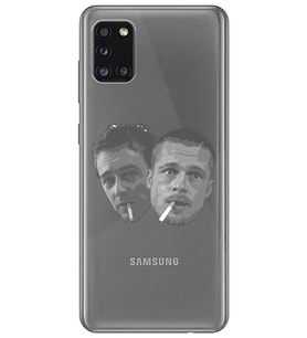 Samsung Galaxy A31 Uyumlu Fight Club Desenli Şeffaf Telefon Kılıfı