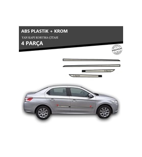 CİTROEN C ELYSEE YAN KAPI KORUMA ÇITASI PLASTİK + KROM