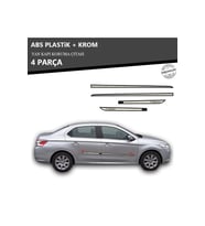 CİTROEN C ELYSEE YAN KAPI KORUMA ÇITASI PLASTİK + KROM