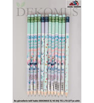 DEKOMUS İLE LİSANSLI STITCH 12 ADET SİLGİLİ KURŞUN KALEM