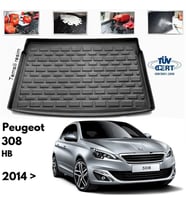 Peugeot 308 Bagaj Havuzu Paspası 2014-2021
