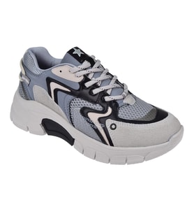 Pullman Kadın Spor Ayakkabı Sneaker SMS-51166 GRİ SİYAH