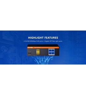 FOREDGE 4port POE IS104GPS-2F GIGABIT 2-SFP 30W POE YÖNETİLEBİLİR ENDÜSTRİYEL SWITCH