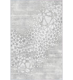 Eliana Home Baskılı, Yıkanabilir Kaymaz Taban Salon Halısı LNA1601 100x150 cm (Gri)