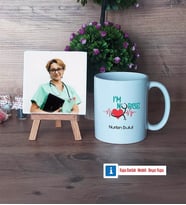 Hemşire Fotoğraflı Dekoratif Taş, Kupa Bardak Beyaz HediyeTıp Bayramı Hediyesi Hemşireler Günü Hediyesi (Model 1)