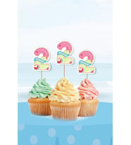 Summer Yaz Temalı 2 Yaşında Cupcake Süsü '10lu