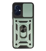 Poco M5 Kılıf Pars Lens Yüzüklü Silikon - Yeşil