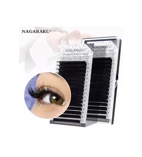 NAGARAKU 0.10 Kalınlık C Kıvrım Mix Ipek Kirpik 7-15 Mm Boy Aralığı