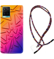 Vivo Y11S Y21S Y20 Y20S Y70 Kılıf Boyun Asklı Rasta Silikon Üçgenler 1635