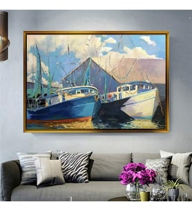 Altın Çerçeveli dekoratif tablo l218 (Gold)