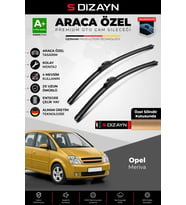 S-Dizayn Opel Meriva Ön Cam Silecek Seti 2003-2010 Premium Araca Özel 60-60 Cm A+ Kalite