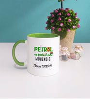 Petrol ve Doğalgaz Mühendisi Kupa Bardak Yeşil