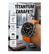 47 mm Titanyum Kasa AMOLED Ekranlı Akıllı Saat – GPS, Müzik ve Sesli Görüşme