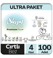 Sleepy 4 Beden Bio Natural Bebek Bezi Ultra Paket 100 Adet