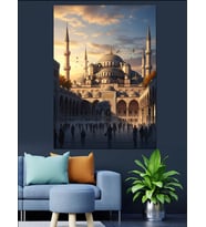 Sultan Ahmet Camii Manzarası Dekoratif Kanvas - Mdf Ahşap Tablo