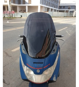 MOTOCAM Piaggio X8 200 Ön Cam 2004-2006 Model 58cm Siyah Renkli 4mm