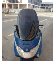 MOTOCAM Piaggio X8 200 Ön Cam 2004-2006 Model 58cm Siyah Renkli 4mm