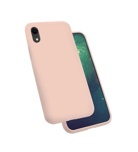 Apple Apple iPhone XR 6.1 Kılıf Kadife Ultra Esnek İnce Camera Protected Velvet Case (Pembe)