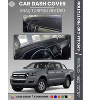 FORD RANGER (2018-2019) Torpido Örtüsü Ön Göğüs Koruma Torpido Koruma Tam Uyum Kaymaz Kolay Montaj