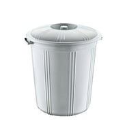 35 Lt Kapaklı Yuvarlak Plastik Büyük Boy Çöp Kovası Su Et Kovası Balkon Kovası Bahçe Kovası Royaleks-55642