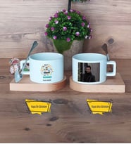 Blogger Kupa Bardak Ahşap Altlıklı Kısa Fotoğraflı