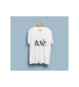 Oversize Çubuk Müzisyen ve Müzik aletleri tasarım unisex T-shirt