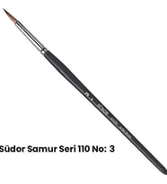 SÜDOR SF110 SAMUR SULUBOYA FIRÇASI YUVARLAK UÇ  NO: 03