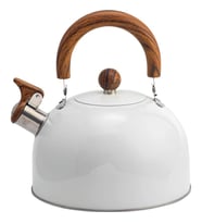 Valkyrie 3L Düdüklü Kettle Su Isıtıcı Çaydanlık Paslanmaz Çelik Yüksek Islıklı Beyaz